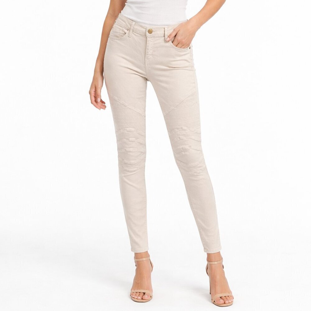 Current/Elliott Moto Skinny Jeans – Size 32 – Like New, Never Worn – Off-White